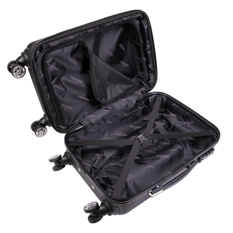 Sealey | Dellonda Lightweight ABS Luggage Set with TSA Lock - Black - DL11