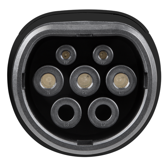 Adjustable (3.5kW) Type 2 to UK 3-Pin Plug Portable EV Charger - 5m Cable - EVAC2