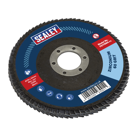 Flap Disc Zirconium Ø115mm Ø22mm Bore 60Grit - FD11560 - Farming Parts