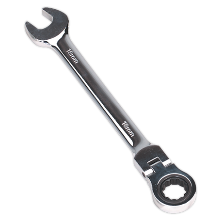 Flexi-Head Ratchet Combination Spanner 18mm - FHRCW18 - Farming Parts