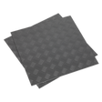 Vinyl Floor Tile with Peel & Stick Backing - Silver Treadplate Pack of 16 - FT1S - Farming Parts