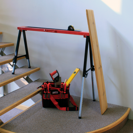Fold Down Trestle with Adjustable Legs 150kg Capacity - FTAL1 - Farming Parts