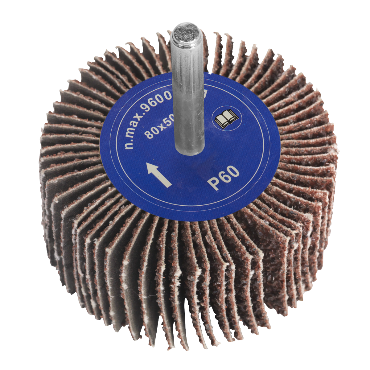 Flap Wheel Ø80 x 50mm 60Grit 6mm Shaft - FW805060 - Farming Parts