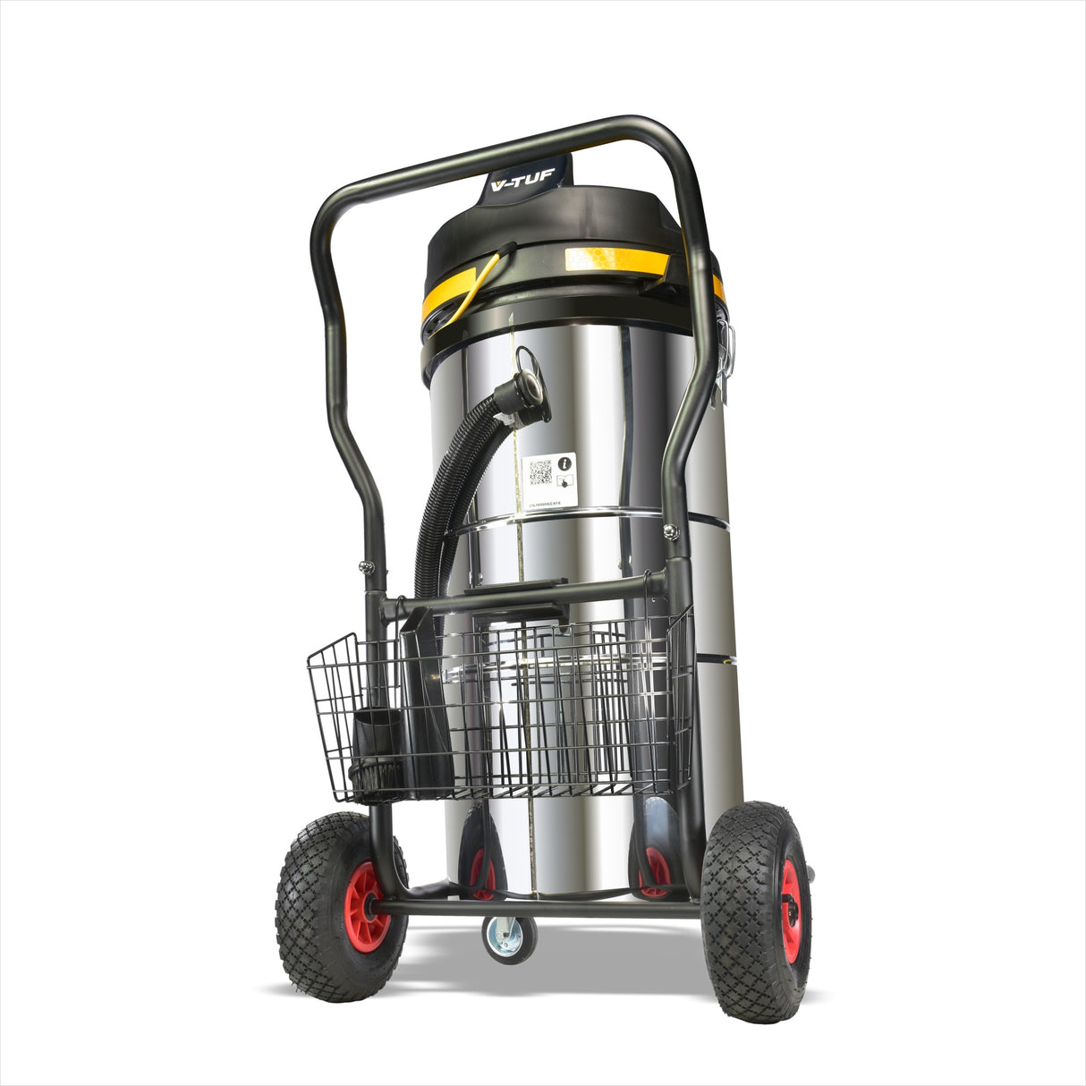 V-TUF GCX9000 3.5KW 100L WET & DRY Industrial Powerful Vacuum Cleaner - Side Entry & Cyclone Tech (240V)