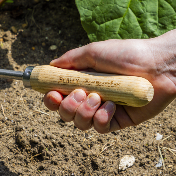 Premier 2-in-1 Hoe and Cultivator with Ash Handle & Stainless Steel Tines/Blade - SE-GTWH002