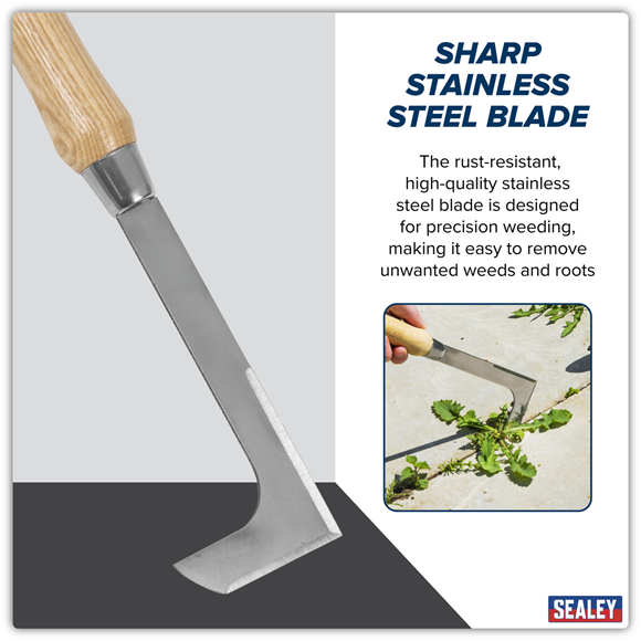 Premier Weeding Knife with Ash Handle & Stainless Steel Blade - SE-GTWH009