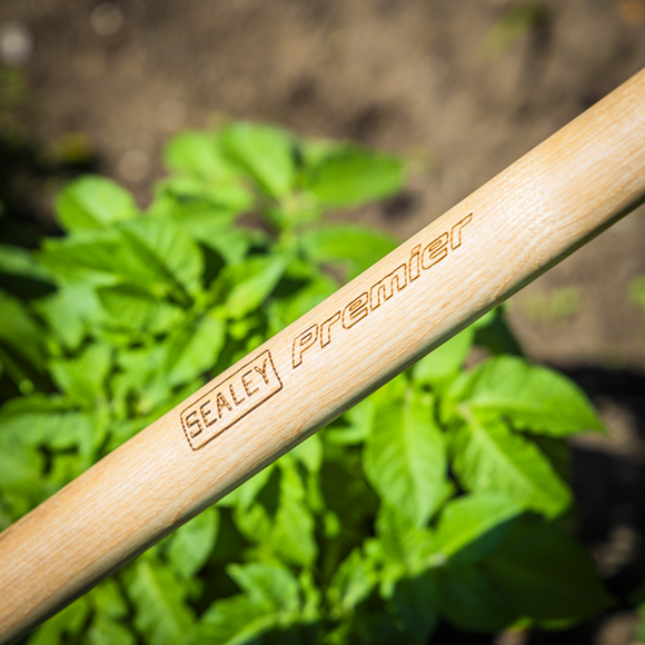 Premier Lawn Rake with Long Ash Handle & Stainless Steel Tines - SE-GTWH010