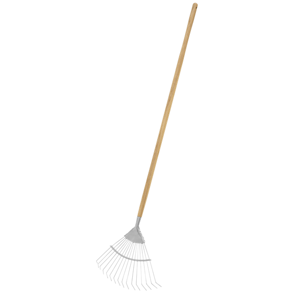 Premier Lawn Rake with Long Ash Handle & Stainless Steel Tines - SE-GTWH010
