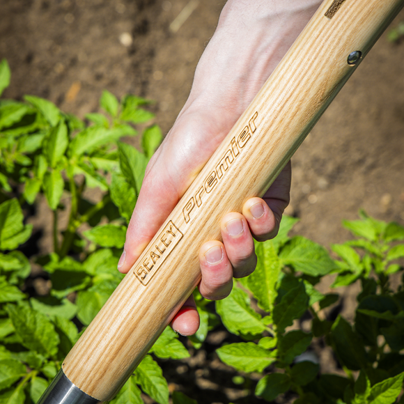 Premier Digging Fork with Ash Handle & Stainless Steel Tines - SE-GTWH016