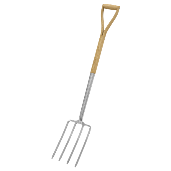 Premier Digging Fork with Ash Handle & Stainless Steel Tines - SE-GTWH016