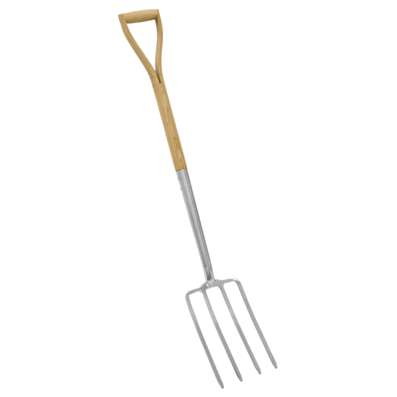 Premier Digging Fork with Ash Handle & Stainless Steel Tines - SE-GTWH016