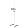 The Sealey Panel Dryer 1000W Infrared - Short Wave - IR1000S features a vertical stand with an attached rectangular measuring unit, supported by an adjustable stand to ensure precision and stability during use.