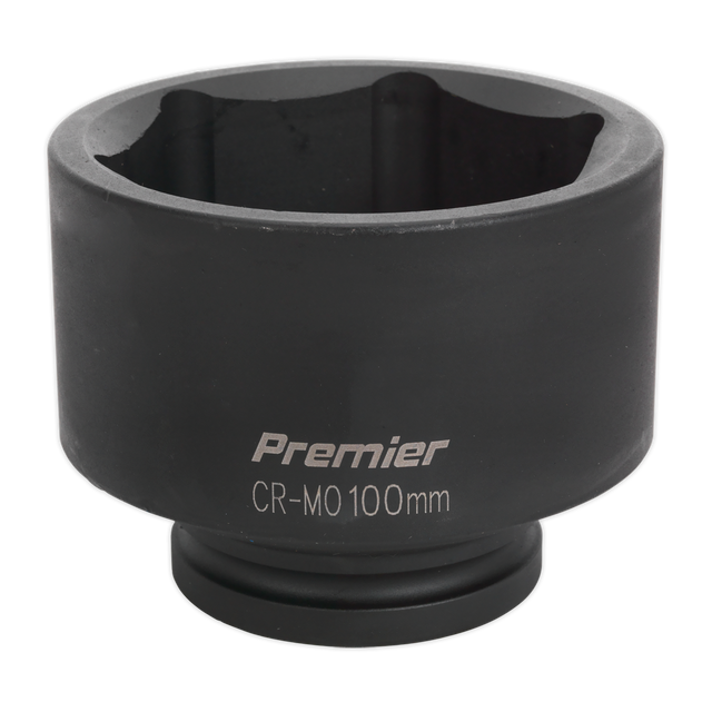 A Sealey Impact Socket 100mm 1"Sq Drive - IS1100, perfect for use with air impact wrenches.