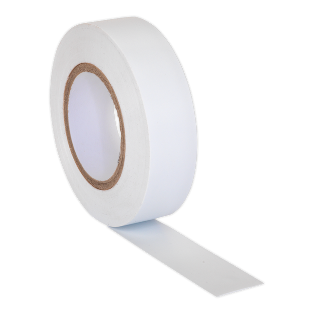 PVC Insulating Tape 19mm x 20m White Pack of 10 - ITWHT10 - Farming Parts