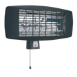 The Sealey Infrared Quartz Heater - Wall Mounting 2000W/230V (IWMH2003) features a protective grille and a convenient pull cord switch, designed for maximum heat efficiency.