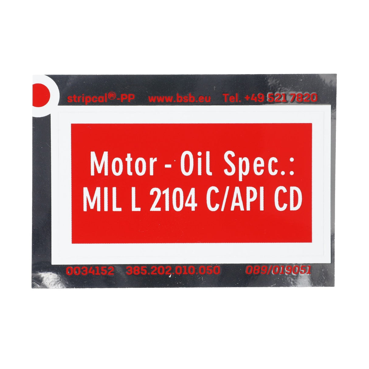 *STOCK CLEARANCE* - AGCO Decal - 385202010050 - OEM for Fendt Tractors