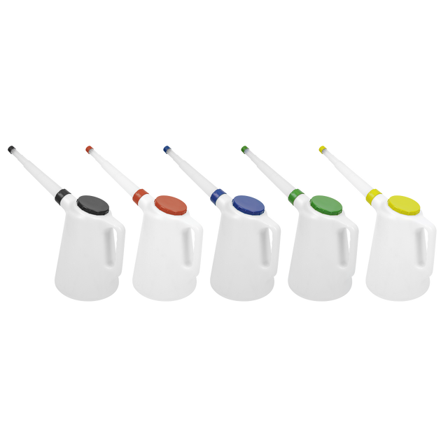 Oil Containers with Lid & Flexible Spout 5L - Set of 5 - JDL5SET - Farming Parts