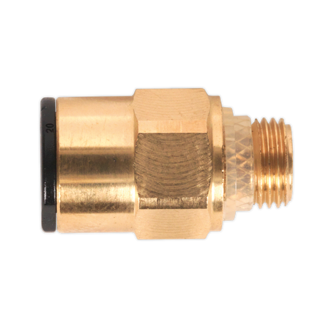 Brass SuperThread Straight Adaptor 8mm x 1/8"BSP Pack of 2 (John Guest Speedfit® - RM010811) - JGBC818 - Farming Parts