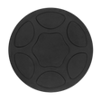 Product Name: Safety Rubber Jack Pad - Type B - JP14  
Brand Name: Sealey
A black, circular rubber center cap for car wheels with a Type B design featuring a pattern of five petal-shaped indentations around the center.
