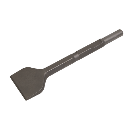 A Sealey Wide Chisel 75mm - Kango 900 - K2WC with a flat, wide blade and a cylindrical handle designed for use with power tools.