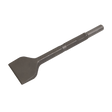 A Sealey Wide Chisel 75mm - Kango 900 - K2WC with a flat, wide blade and a cylindrical handle designed for use with power tools.
