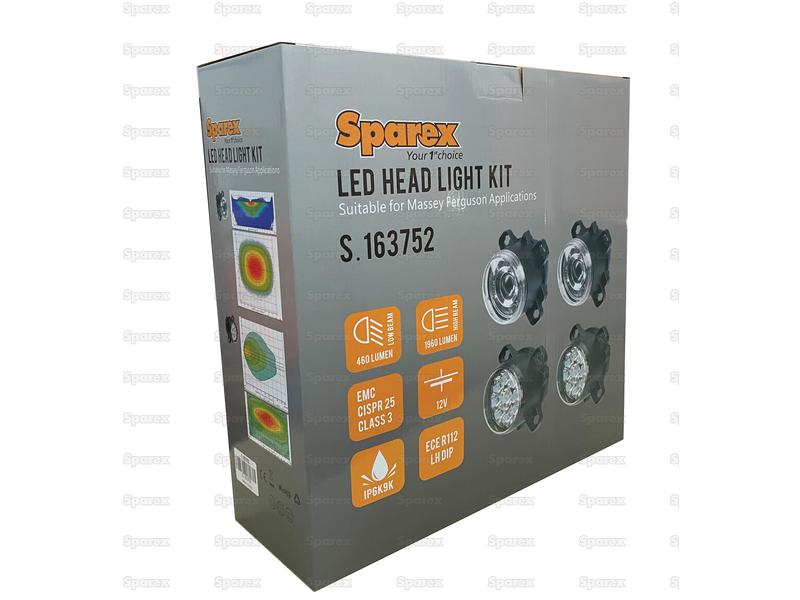 *SPECIAL PRICE* - LED Head Light Kit Class 3 10-30V RH & LH 4050 Lumens - S.163752