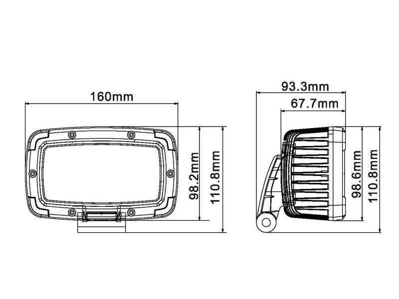 *SPECIAL PRICE* - LED Work Light Class 3 5420 Lumens 10-30V Flood Beam - S.119777