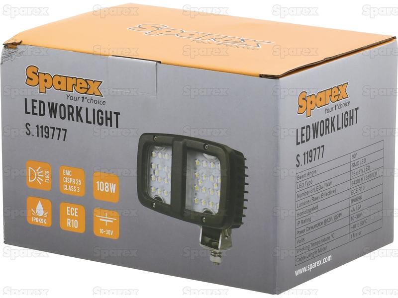 *SPECIAL PRICE* - LED Work Light Class 3 5420 Lumens 10-30V Flood Beam - S.119777