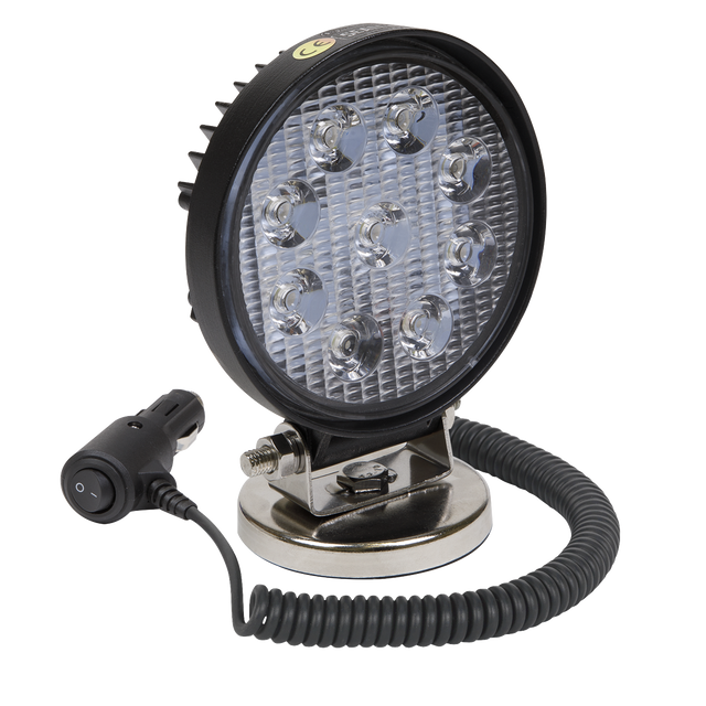 Round Worklight with Magnetic Base 27W SMD LED - LED3RM - Farming Parts