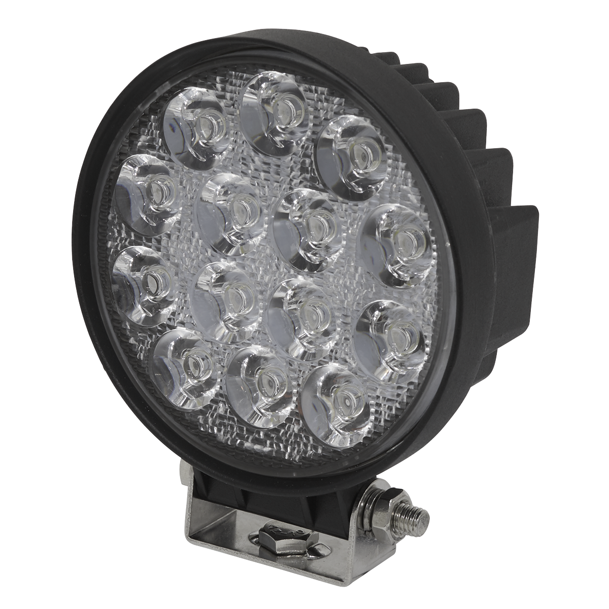 Round Worklight with Mounting Bracket 42W SMD LED - LED4R - Farming Parts