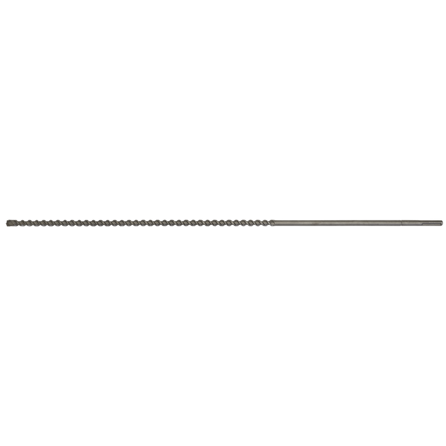 A fully hardened Sealey SDS MAX Drill Bit Ø25 x 1320mm - MAX25X1320 featuring a spiral cutting groove.