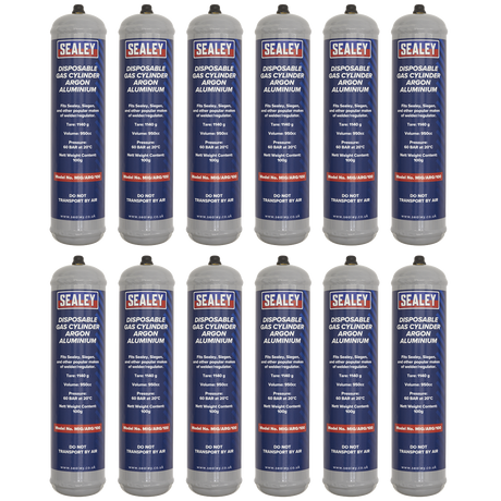 Gas Cylinder Disposable Argon 100g - Box of 12 - MIG/ARG/100/12 - Farming Parts