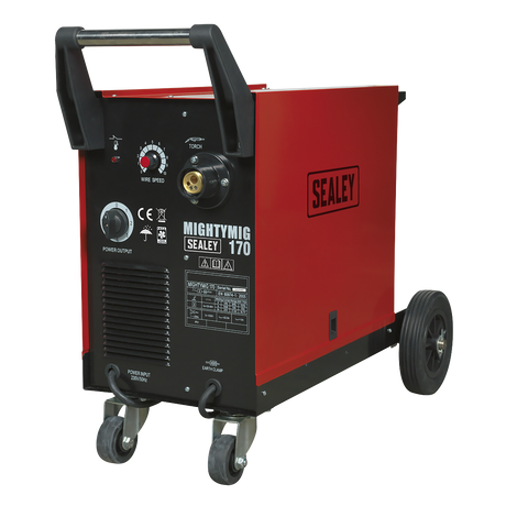Professional Gas/No-Gas MIG Welder 170A with Euro Torch - MIGHTYMIG170 - Farming Parts