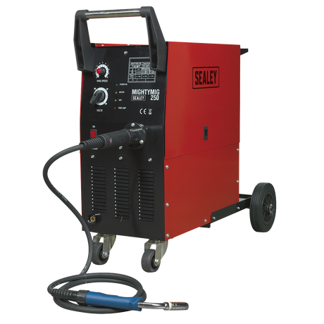 Professional Gas/No-Gas MIG Welder 250A with Euro Torch - MIGHTYMIG250 - Farming Parts