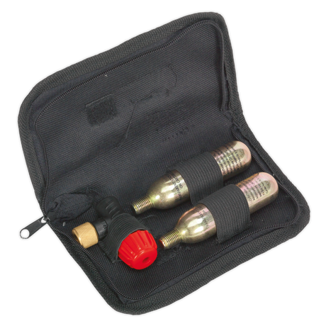 Motorcycle CO2 Emergency Tyre Inflator Kit - MS087 - Farming Parts