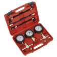 Motorcycle Compression & Fuel Pressure Gauge Set 3pc - MS100 - Farming Parts