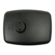 The product description could be rewritten as:
"A rectangular black plastic object with a round fitted fixture on one side, featuring small textual and logo details, reminiscent of designs found in Sparex's Mirror Head - Rectangular, Convex, 314 x 225mm, RH & LH - S.56846.