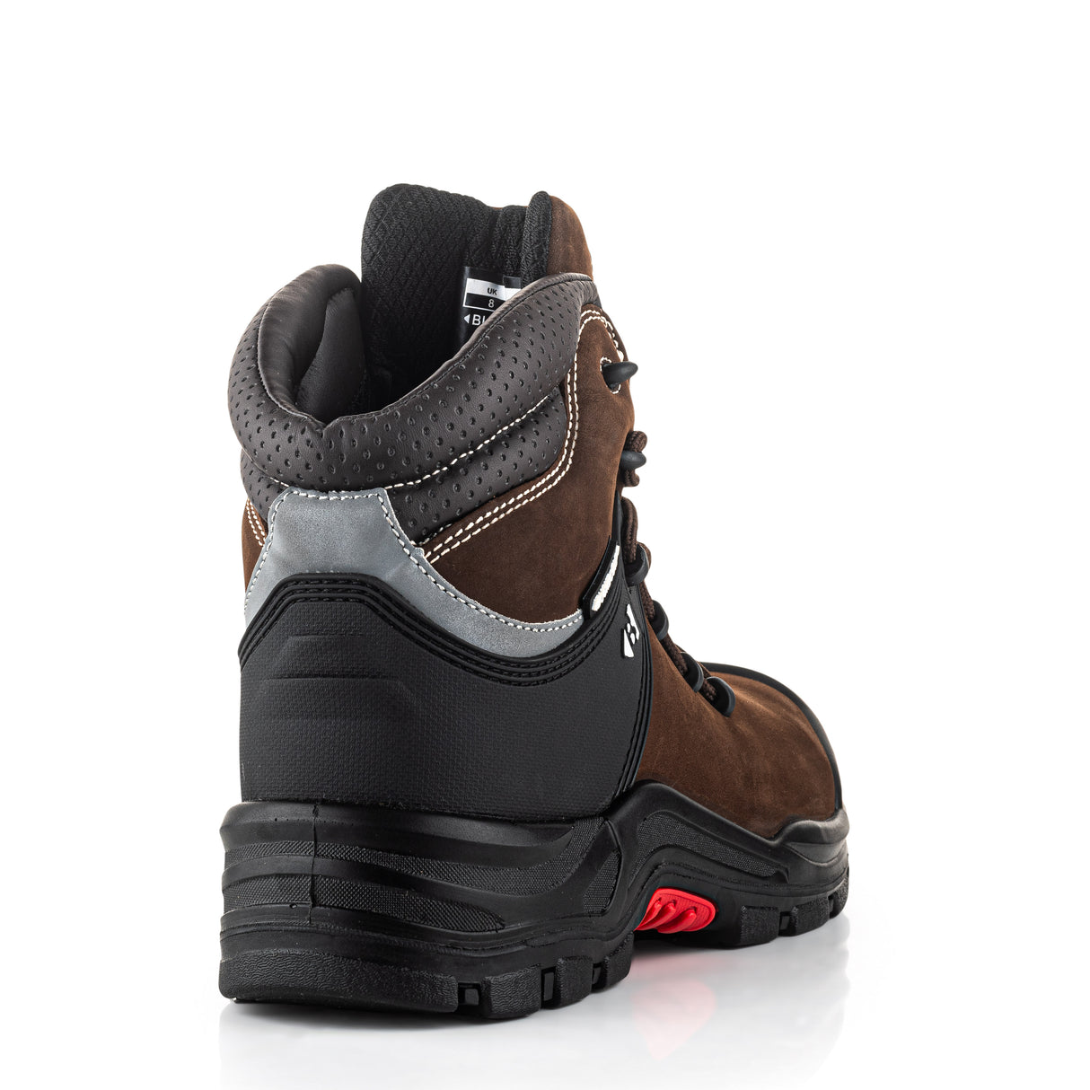 Buckler Nubuckz Safety Lace Boots – Dark Brown Composite Toe Work Boots | NKZ102BR