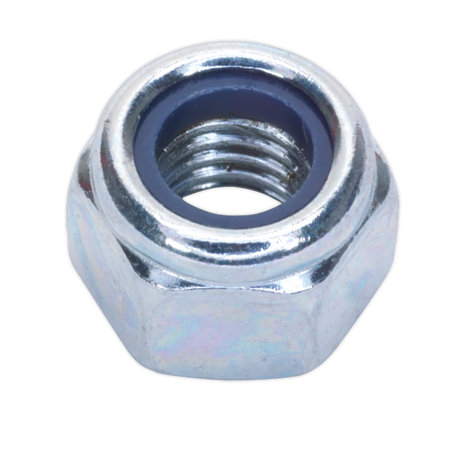Nylon Locknut M8 Zinc Pack of 100 - NLN8 - Farming Parts