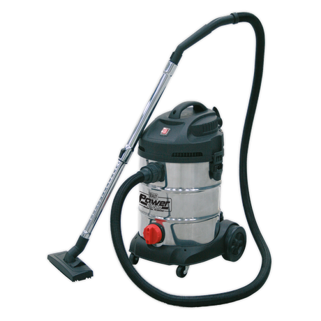 Vacuum Cleaner Industrial 30L 1400W/230V Stainless Drum - PC300SD - Farming Parts