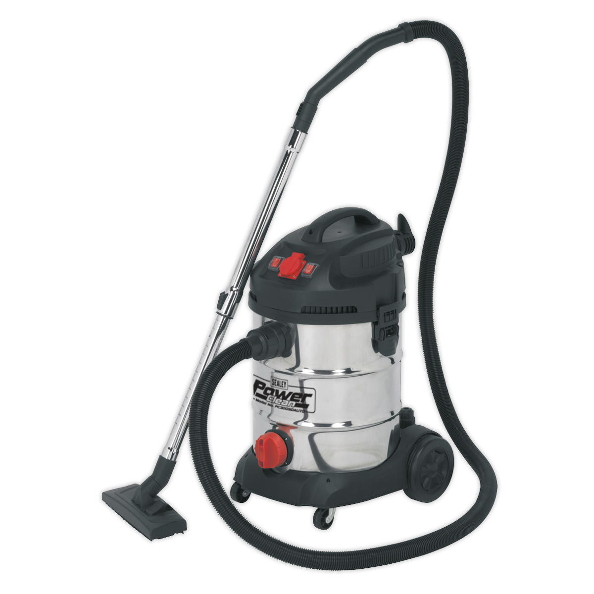 Vacuum Cleaner Industrial 30L 1400W/230V Stainless Drum Auto Start - PC300SDAUTO - Farming Parts