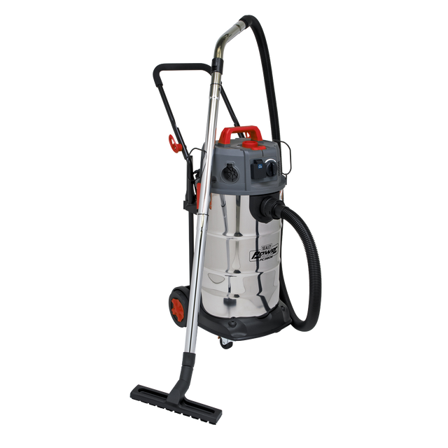 Vacuum Cleaner Industrial Dust-Free Wet/Dry 38L 1500W/230V Stainless Steel Drum M Class Filtration - PC380M - Farming Parts