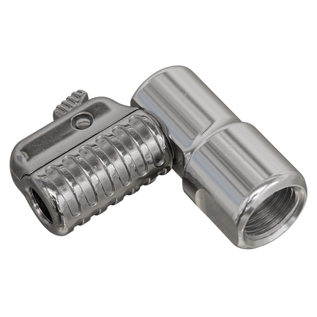 90° Angled Swivel Tyre Inflator Clip-On Connector 1/4"BSP(F) - PCL6A - Farming Parts