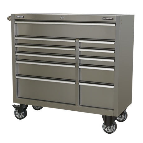 Rollcab 11 Drawer 1055mm Stainless Steel Heavy-Duty - PTB105511SS - Farming Parts