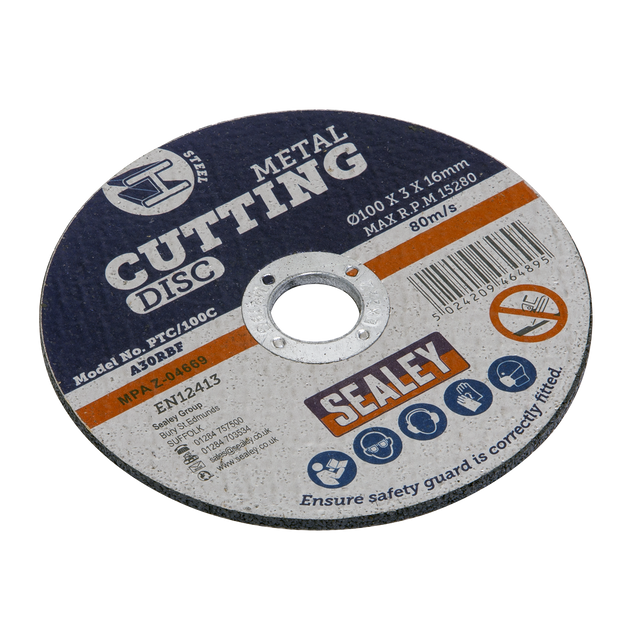 Cutting Disc Ø100 x 3mm Ø16mm Bore - PTC/100C - Farming Parts