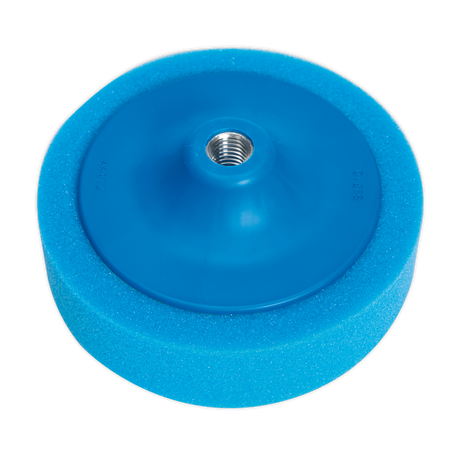 Buffing & Polishing Foam Head Ø150 x 50mm 5/8"UNC Blue/Medium - PTC/CH/5/8-B - Farming Parts