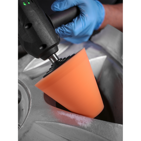 Buffing & Polishing Foam Cone Orange/Firm - PTCCHC85O - Farming Parts