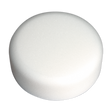 A close-up image of the Sealey Buffing & Polishing Foam Head Hook-and-Loop Ø150 x 50mm White/Dense - PTCCHV150W, featuring its smooth, round, white surface.