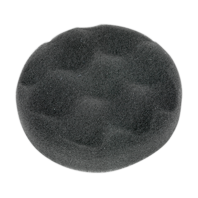 Buffing & Polishing Foam Head Hook-and-Loop Ø80 x 25mm Black/Soft - PTCCHV79P - Farming Parts