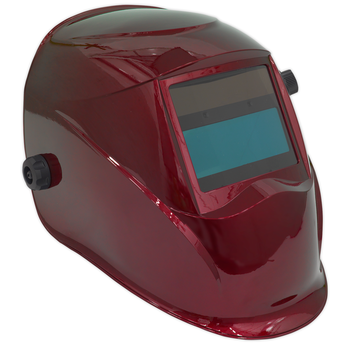 Welding Helmet Auto Darkening - Shade 9-13 - Red - PWH612 - Farming Parts